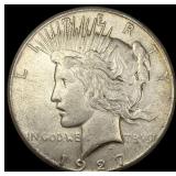 1927 Peace Silver Dollar NEARLY UNCIRCULATED