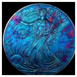2010 Toned 1 oz Silver American Eagle $1 SUPERB GE