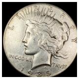 1935 Silver Peace Dollar CHOICE AU