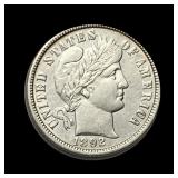 1892-O Barber Dime ABOUT UNCIRCULATED