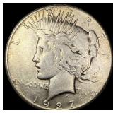 1927 Peace Silver Dollar NEARLY UNCIRCULATED