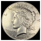 1935-S Silver Peace Dollar CLOSELY UNCIRCULATED