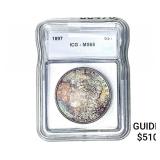 1897 Morgan Silver Dollar ICG MS65