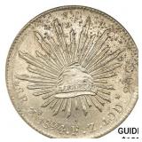 1894Zs FZ Mexico Silver 8 Reales CLOSELY UNCIRCULA