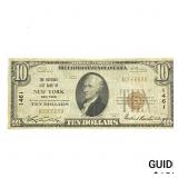 1929 $10 National Bank Brown Seal, New York