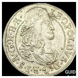 1655-1705 Hungary Leopold Silver 3 Kreuzer CLOSELY