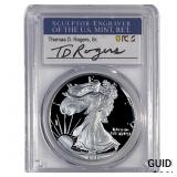 1986-S Silver Eagle PCGS PR70 DCAM Thomas D Rogers