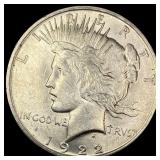 1922 Silver Peace Dollar CHOICE AU