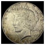 1927 Peace Silver Dollar NEARLY UNCIRCULATED