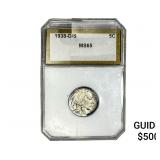 1938-D/S Buffalo Nickel PCI MS65