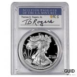 1986-S Silver Eagle PCGS PR70 DCAM Thomas D Rogers