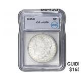 1887-O Morgan Silver Dollar ICG AU50
