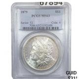 1879 Morgan Silver Dollar PCGS MS63