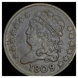 1809 Classic Head Half Cent CLOSELY UNCIRCULATED