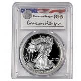 1992-S Silver Eagle PCGS PR69 DCAM Reagan Legacy