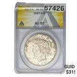 1927-D Morgan Silver Dollar ANACS AU55