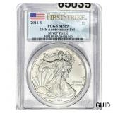 2011-S Silver Eagle PCGS MS69 25th Anniversary