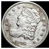 1836 Capped Bust Half Dime NEARLY UNCIRCULATED