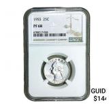 1955 Washington Silver Quarter NGC PF68