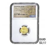 Byzantine Phocas 602-610 AD Gold Tremissis NGC MS