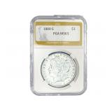 1889-S Morgan Silver Dollar PGA MS63