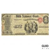 1865 $1 Fifth NB Providence Rhode Island 5