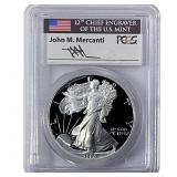 1986-S Silver Eagle PCGS PR69 DCAM Mercanti