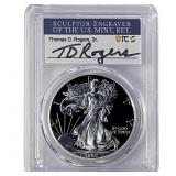 1999-P Silver Eagle PCGS PR70 DCAM Thomas D Rogers