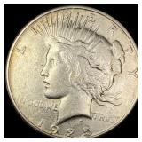 1925-S Silver Peace Dollar NEARLY UNCIRCULATED