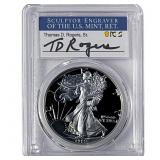 1989-S Silver Eagle PCGS PR70 DCAM Thomas D Rogers
