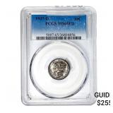 1937-D Mercury Silver Dime PCGS MS65 FB