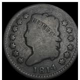 1814 Classic Head Large Cent NICELY CIRCULATED