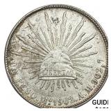 1902Mo AM Mexico Silver Peso CHOICE AU