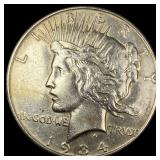 1934-D Silver Peace Dollar CLOSELY UNCIRCULATED