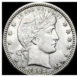 1907 Barber Quarter UNCIRCULATED