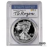 1989-S Silver Eagle PCGS PR70 DCAM Thomas D Rogers