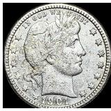 1901-O Barber Silver Quarter  LIGHTLY CIRCULATED