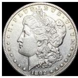 1892-S Silver Morgan Dollar  NEARLY UNCIRCULATED
