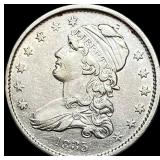 1835 Capped Bust Silver Quarter  NEARLY UNCIRCULA