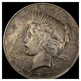 1927 Peace Silver Dollar NEARLY UNCIRCULATED