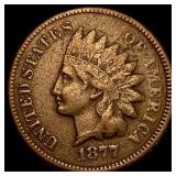 1877 Indian Head Cent NEARLY UNCIRCULATED