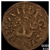 1060-1109 French Feudal Silver Denier ABOUT UNCIRC