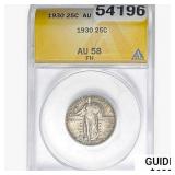 1930 Standing Liberty Quarter ANACS AU58 FH