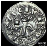 1148-1249 French Feudal Silver Obol CHOICE AU