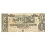 1864 $10 Confederate States of America 7
