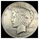 1927 Peace Silver Dollar NEARLY UNCIRCULATED