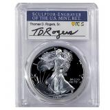 1989-S Silver Eagle PCGS PR70 DCAM Thomas D Rogers