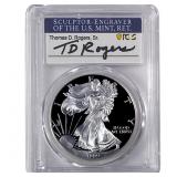 1999-P Silver Eagle PCGS PR70 DCAM Thomas D Rogers