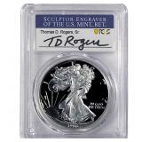 1986-S Silver Eagle PCGS PR70 DCAM Thomas D Rogers