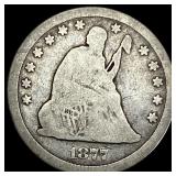 1877-CC Seated Liberty Quarter NICELY CIRCULATED